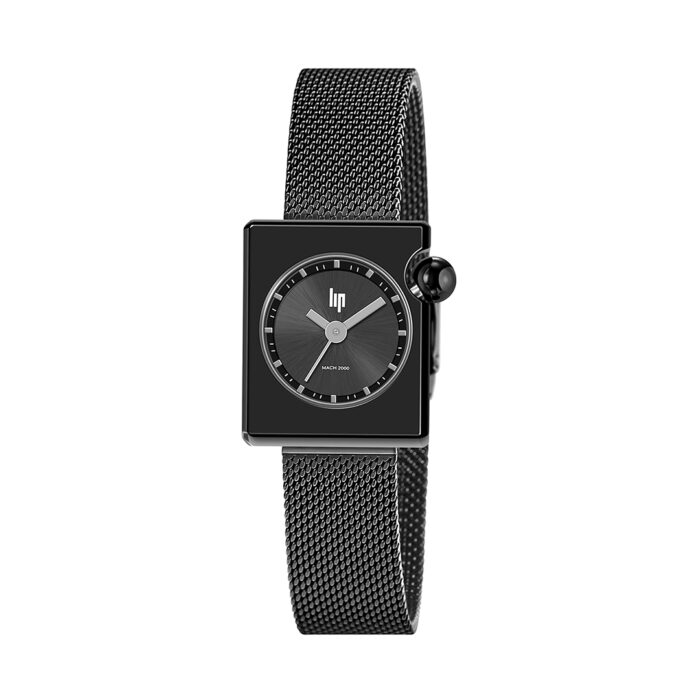 Lip Mach 2000 Mini Square Black Watch 671391