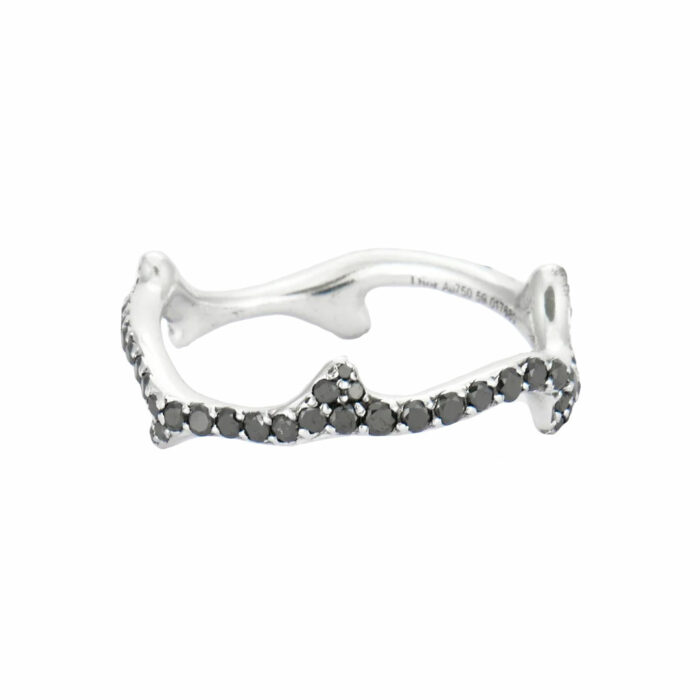 Dior Bois de Rose Ring - Black Diamonds White Gold