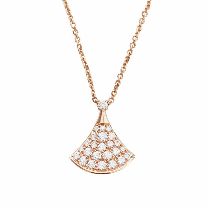 Bulgari Divas Dream Necklace Rose Gold Diamond