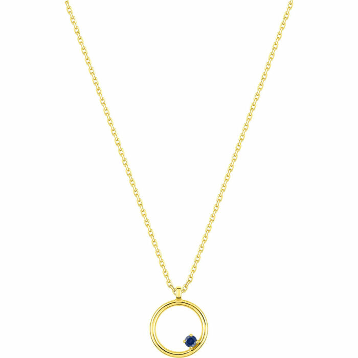 Circle Sapphire Necklace - Image 2
