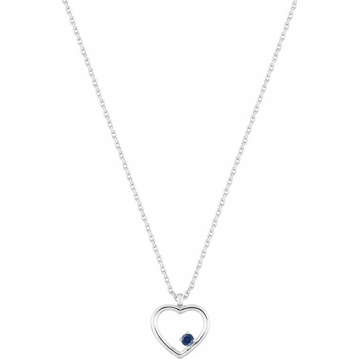 Sapphire Heart Necklace - Image 2