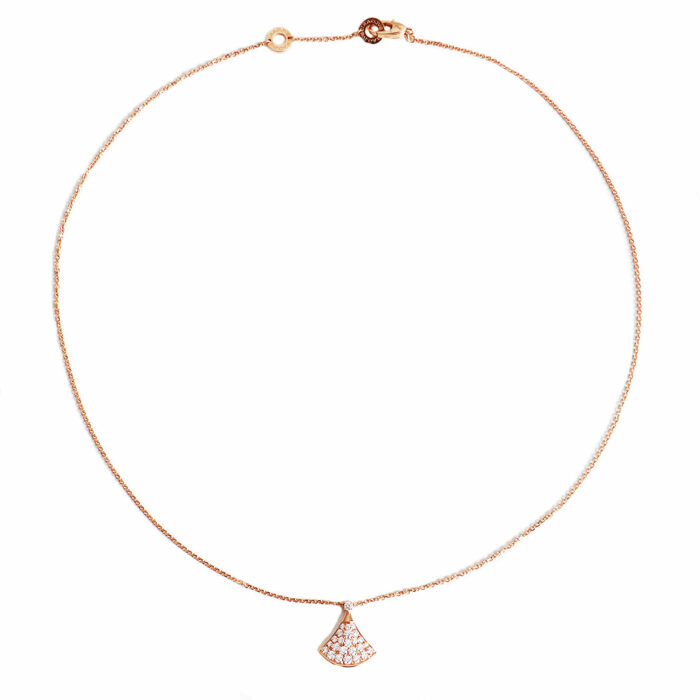 Bulgari Divas Dream Necklace Rose Gold Diamond - Image 5