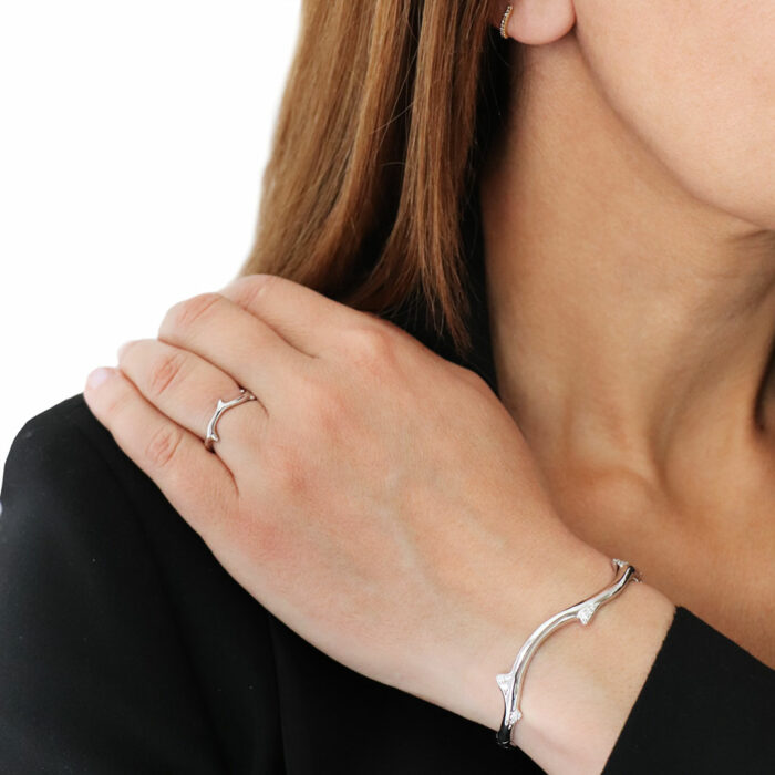 Dior Bois de Rose Bracelet - White Gold Diamonds - Image 2