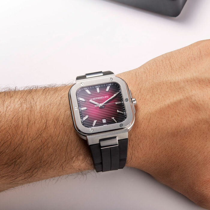 HERBELIN Cap Camarat Square Red Watch - Image 2