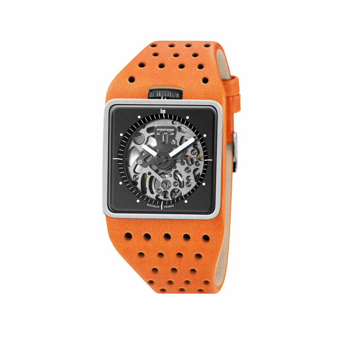 LIP Big TV Orange Strap Watch