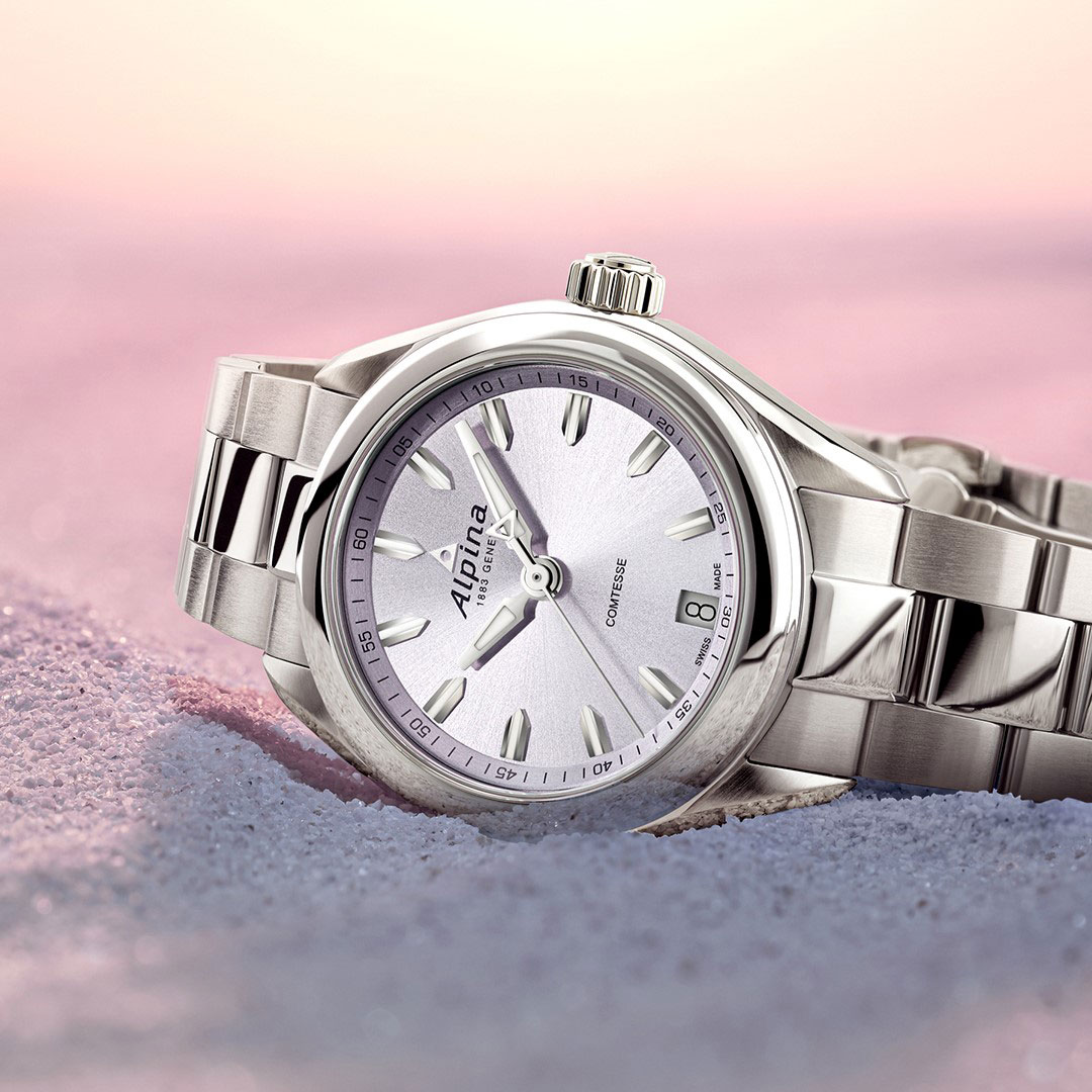 Alpina Comtesse Purple Dial Watch AL-240LP2C6B - Image 3