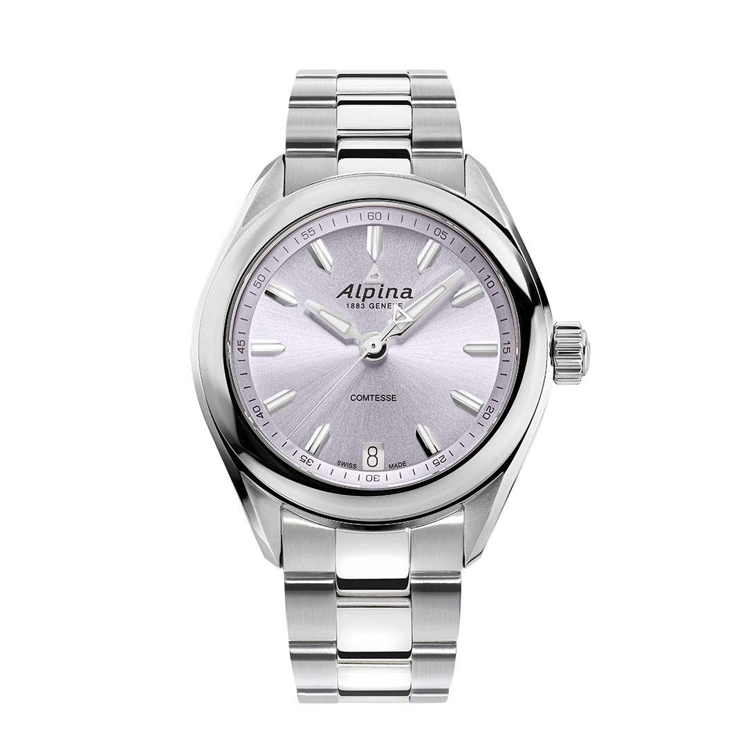 Alpina Comtesse Purple Dial Watch AL-240LP2C6B