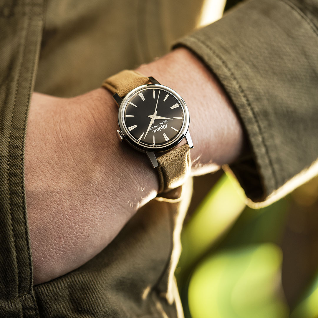 Alpina Heritage Tropic Proof Handwinding Watch Black AL-480B2H6 - Image 3