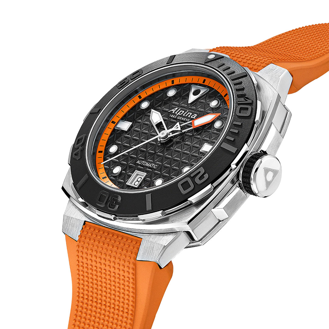 Alpina Seastrong Diver Extreme Orange Watch AL-525BO3VE6 - Image 2