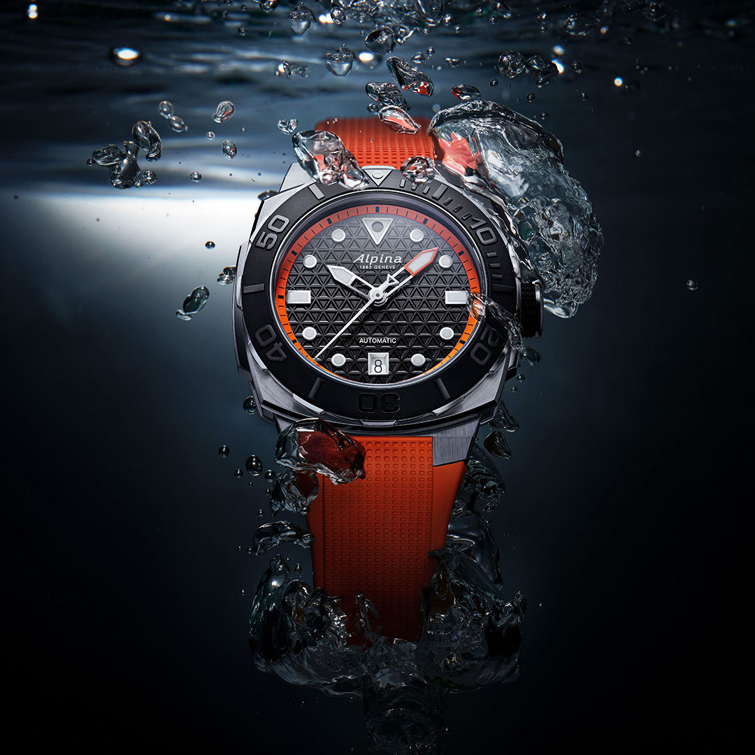 Alpina Seastrong Diver Extreme Orange Watch AL-525BO3VE6 - Image 4