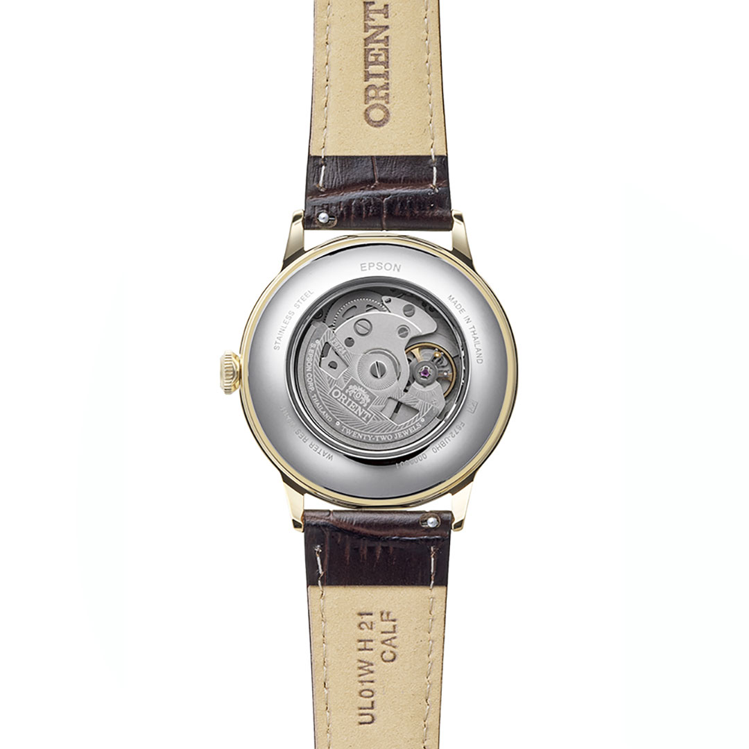Orient Bambino 40.5mm Gold Dial Watch RA-AC0028S - Image 3