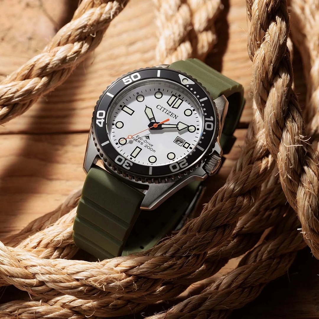 Citizen Diver White Dial Watch BN0265-00A - Image 4
