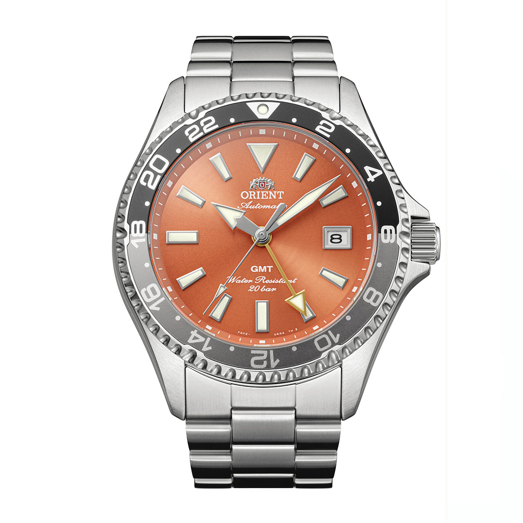 Orient Mako GMT Orange Watch RA-BC0004Y